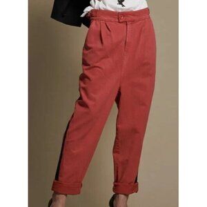 New One Teaspoon Red Envy Tuxedo Taylor Pants Womens 22 Black Stripe